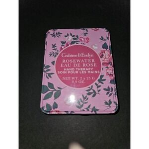 Crabtree And Evelyn Rosewater Hand Therapy ‎ New In Tin
